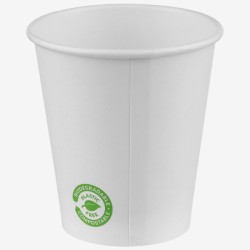 White zero plastic carton cups 300 ml 50 pcs